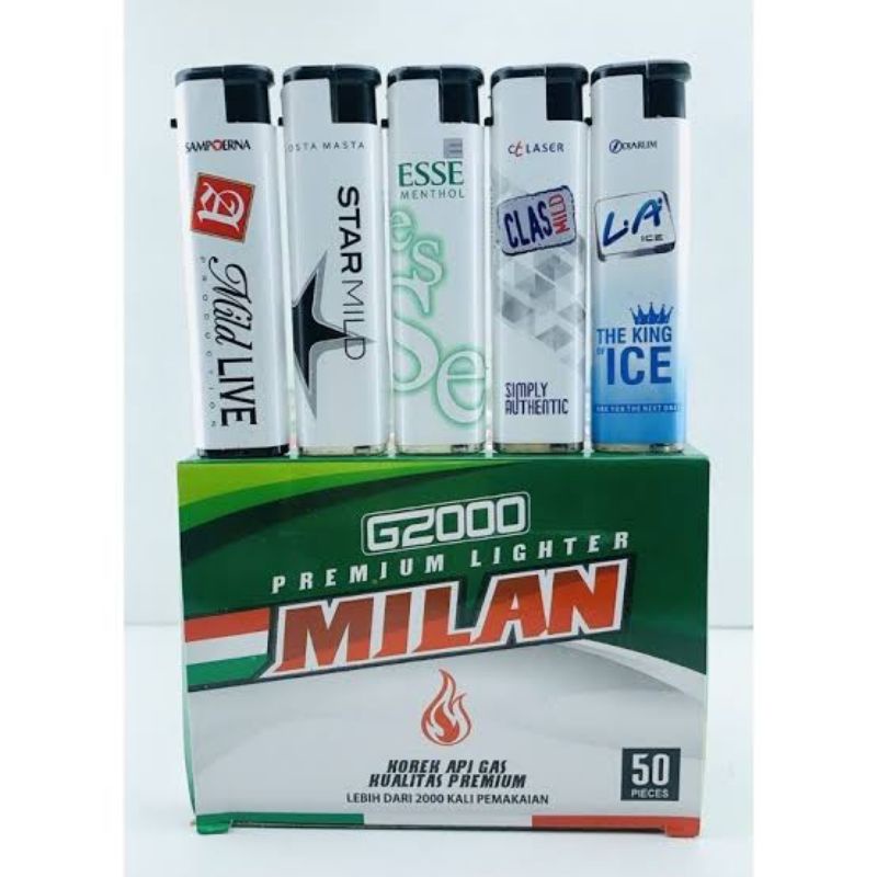Korek gas bara g2000 milan 1 pak (50pcs)