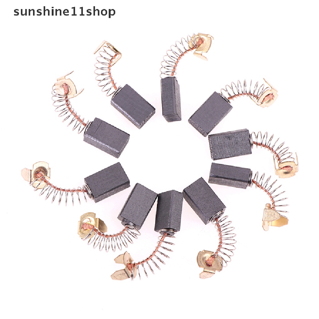 (SHO) 10pcs / Set Brush Karbon Gerinda Tangan / Angle Grinder 6x10 X 17mm Untuk Power Tool