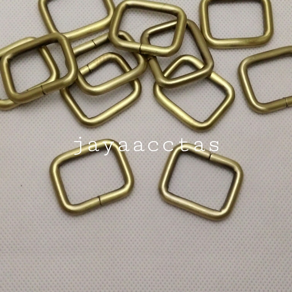 RE/ring kotak tas tebal ukuran 2.5 cm anticgold poles