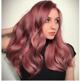 COLORE FRESCO - PLUM color cream cat pewarna rambut rose gold