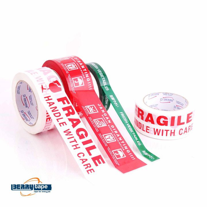 

Lakban Fragile Berry Tape Putih 48mm 90yard ( 2 Inch )