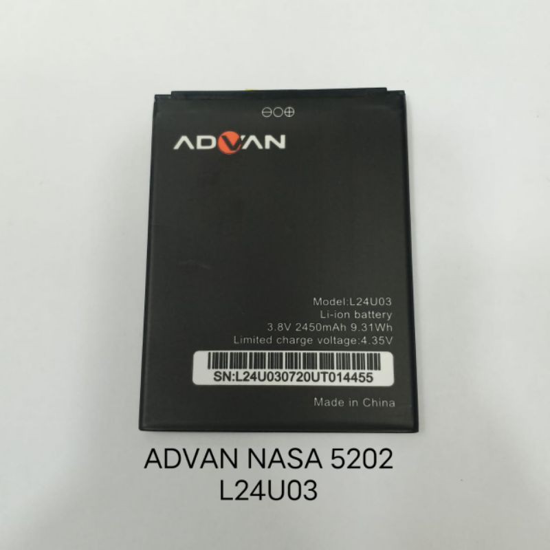 Baterai Advan Nasa 5202 L24U03 . i5C BP50BH Batre Batteray Baterei Batere Batray Batrei