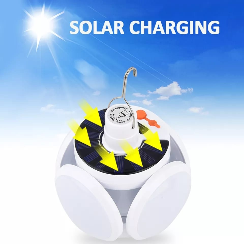 Lampu Dragon  Solar Emergency LED Lipat Dragon 5 Sisi Gantung Rechargeable