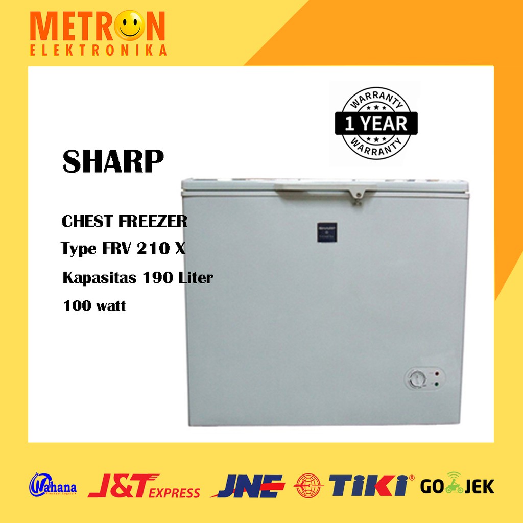 SHARP FRV 210X / CHEST FREEZER BOX 190 LITER / BOX PEMBEKU / FRV210X