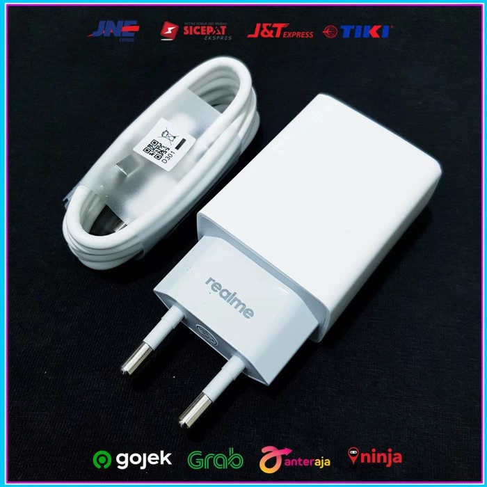 Charger Realme C11 C12 C15 ORIGINAL 100% Micro USB 2A Resmi Indonesia Putih