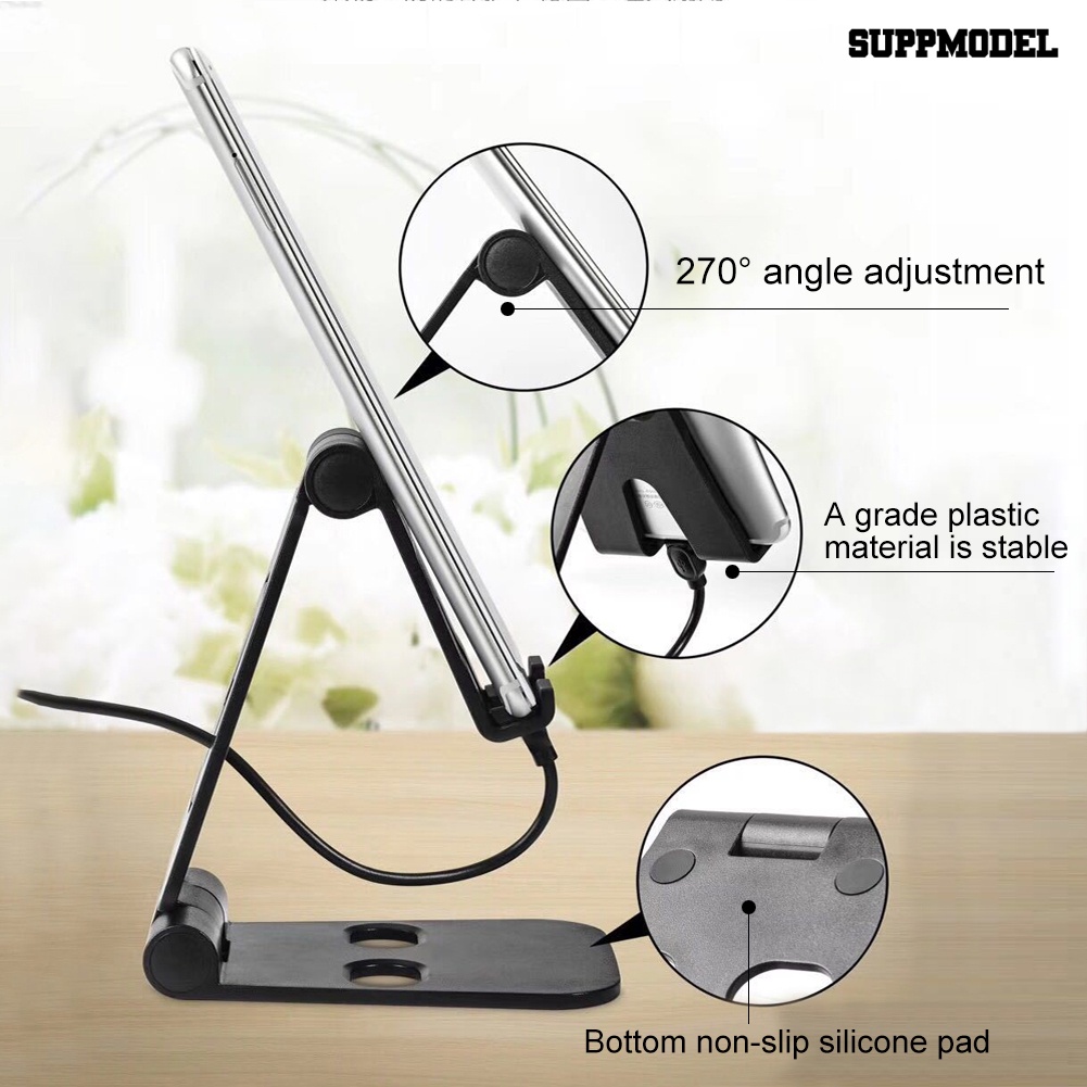 Sdl Stand Holder Hp / Tablet Universal Bahan Silikon Anti Slip Bisa Dilipat