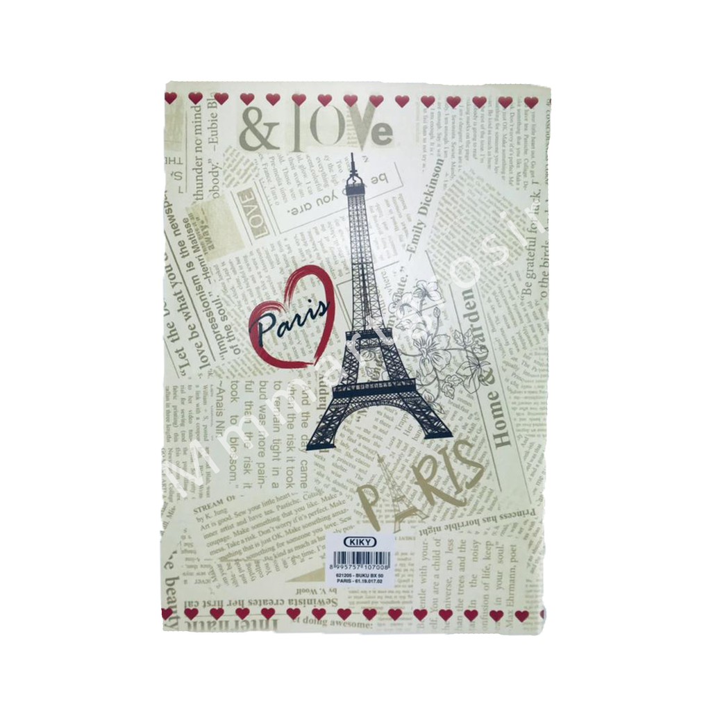 Kiky / Buku Tulis / Motif Random / isi 50lembar / 25x17cm