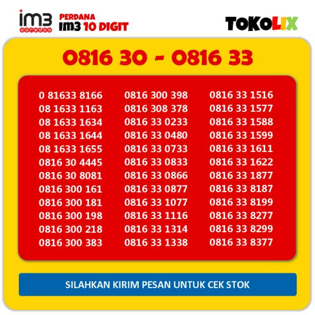 IM3 Ooredoo 10 Digit Cantik 19