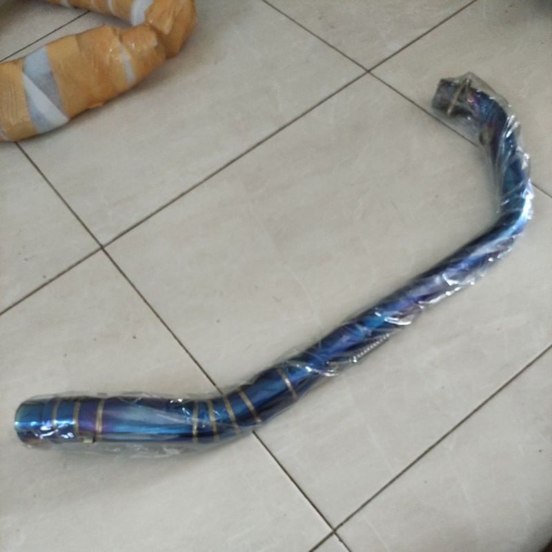 Pipa Leher Knalpot Sonic 150 Supra Gtr 150 Bluemoon Inlet 50mm