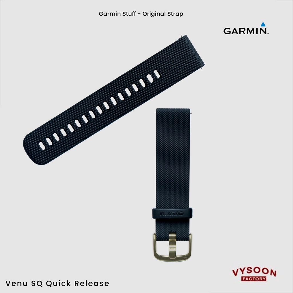 Strap Rubber Tali Jam Smartwatch Garmin Venu SQ Original - Black