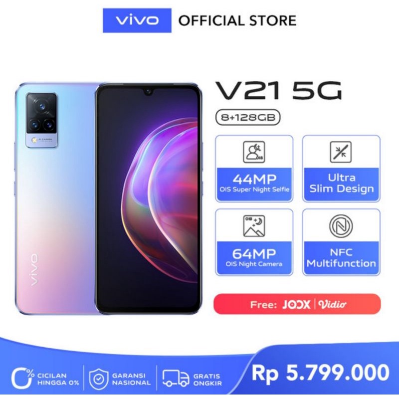 Vivo V21 5G Ram8/128GB