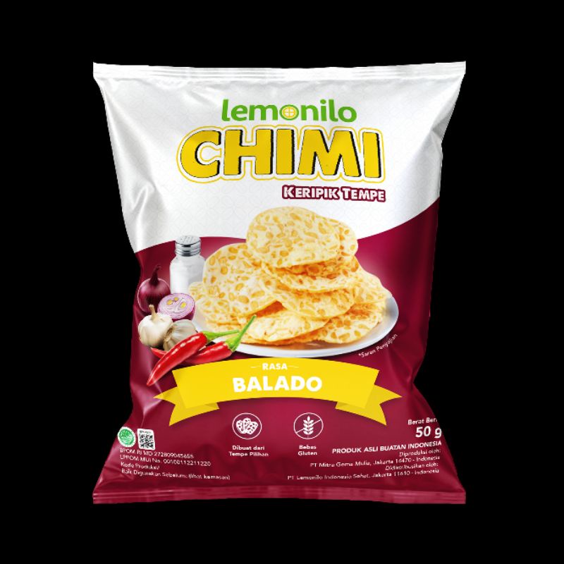 Lemonilo Chimi Keripik Tempe Renyah Enak Tanpa Bahan Pengawet 50 gram