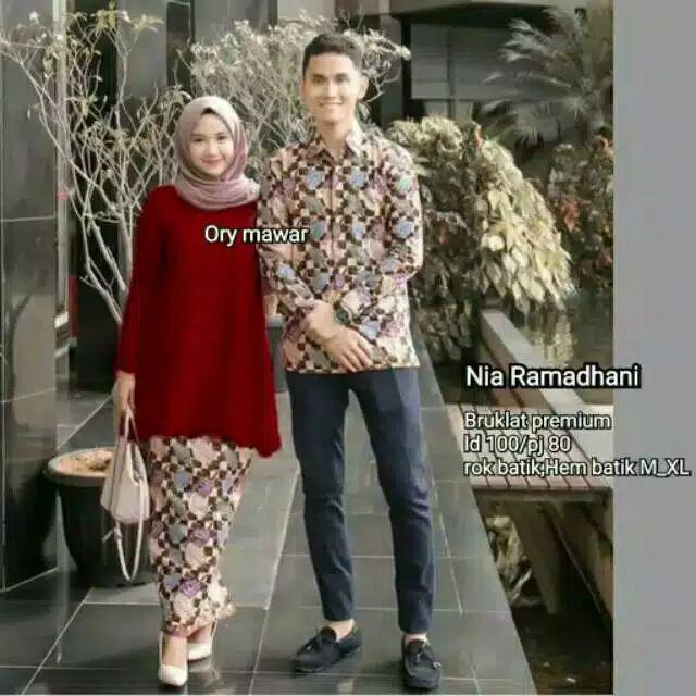 Maura Couple - Sania Ruffle Batik Couple Ori Ndoro Jowi Dnt Garansi Termurah Shopee -couple Clarisa