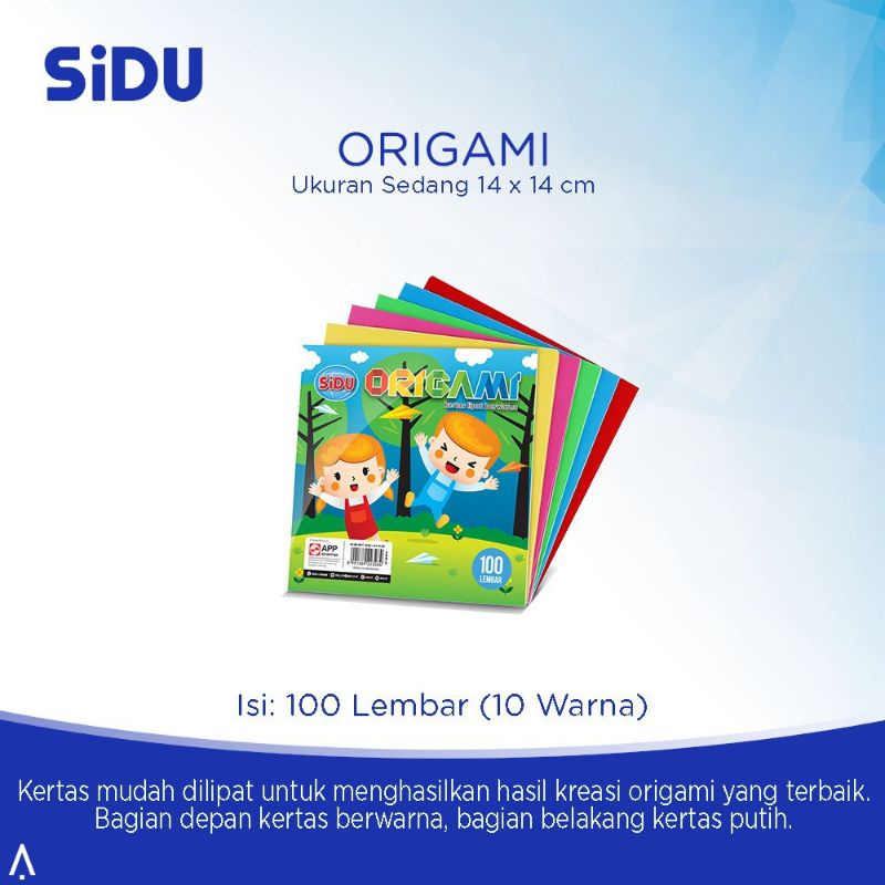 

Kertas Lipat/ Origami SIDU 14x14 cm isi 100 lembar