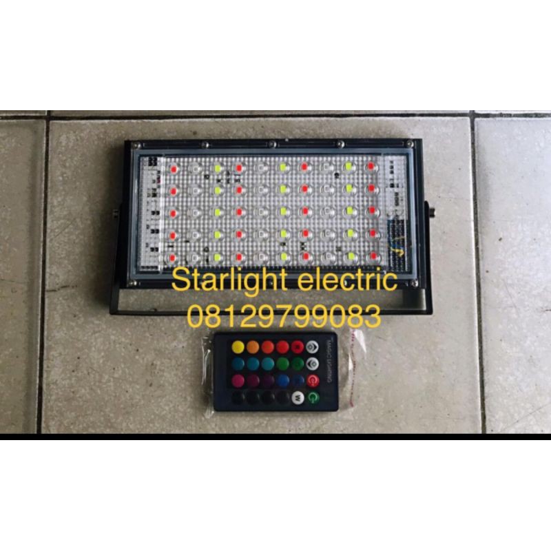 Lampu sorot led rgb 50w led sorot rgb 50 watt outdoor panggung dekoras