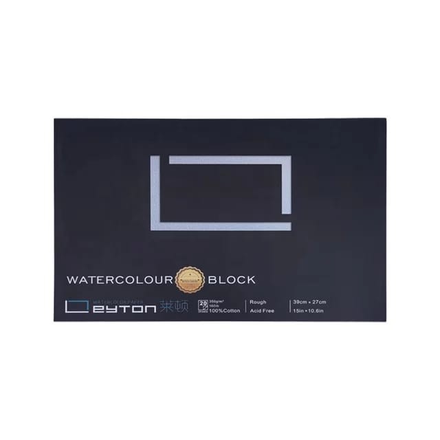 

leyton watercolor block 450GSM 100% cotton 61x46cm COLD PRESS