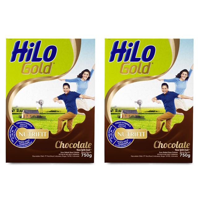 

HiLo Gold Susu Cokelat 2 x 750 gr