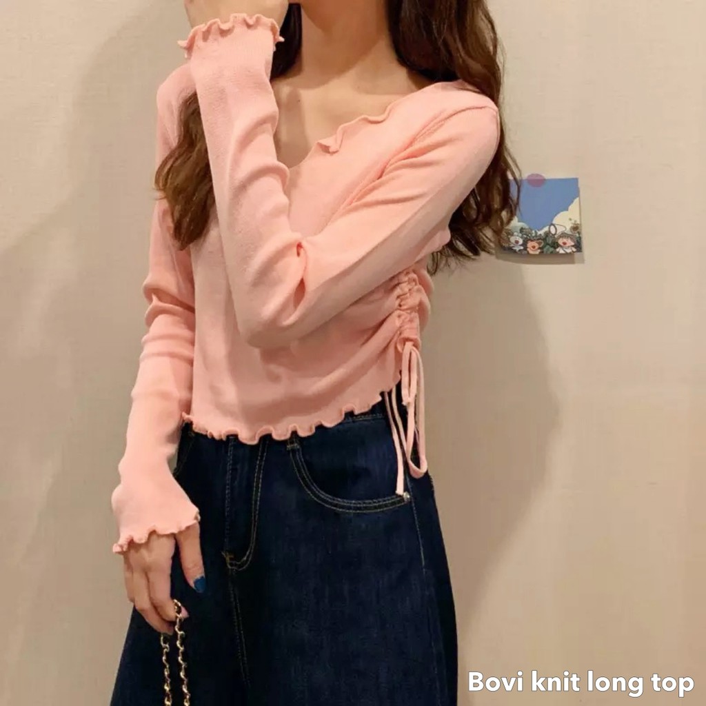 Bovi knit long top -Thejanclothes