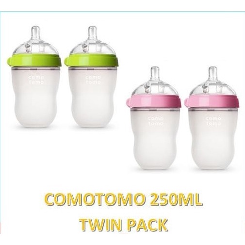 Como tomo Twin Pack Botol Susu Bayi 250ml (Kemasan 2 Botol)