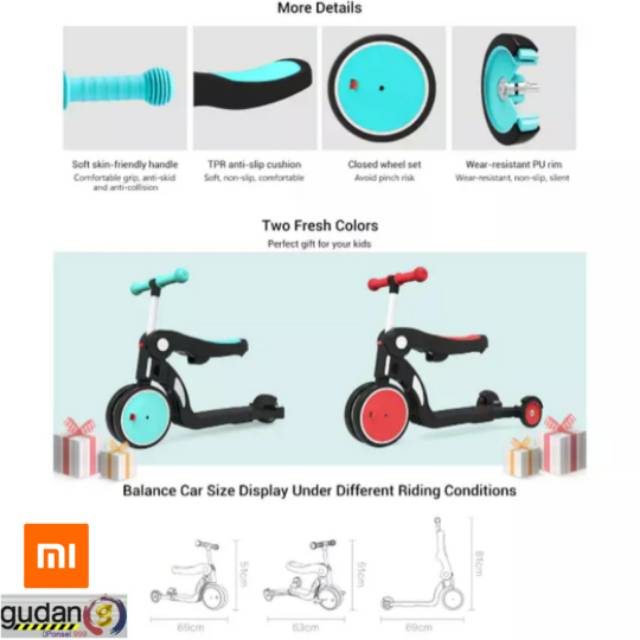 BEBEHOO 5 IN 1 KIDS SCOOTER