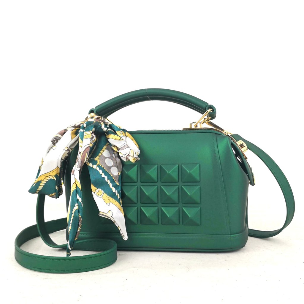 1013  TAS SELEMPANG DOCTOR  JELLY WANITA IMPORT Kekinian