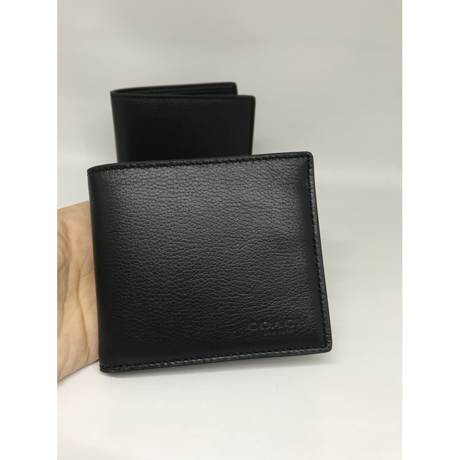 Coach Billfold Wallet Black Dompet Coach Original