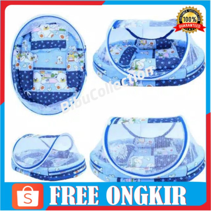 Set Kasur Bayi | Kasur Kolam Bayi Oval | Kasur Kelambu Bayi | Kasur Baby Set | Kasur Set Bayi