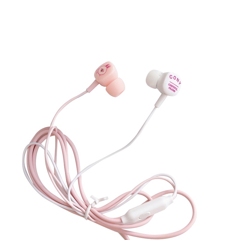 Headset Earphone In-Ear Kabel 3.5mm Dengan Mic Untuk Smartphone / Laptop