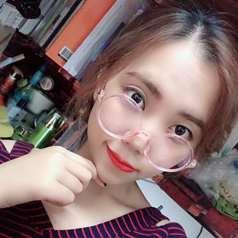 Retaily K403 Kacamata Bulat Wanita Kacamata Unisex Fashion Korea