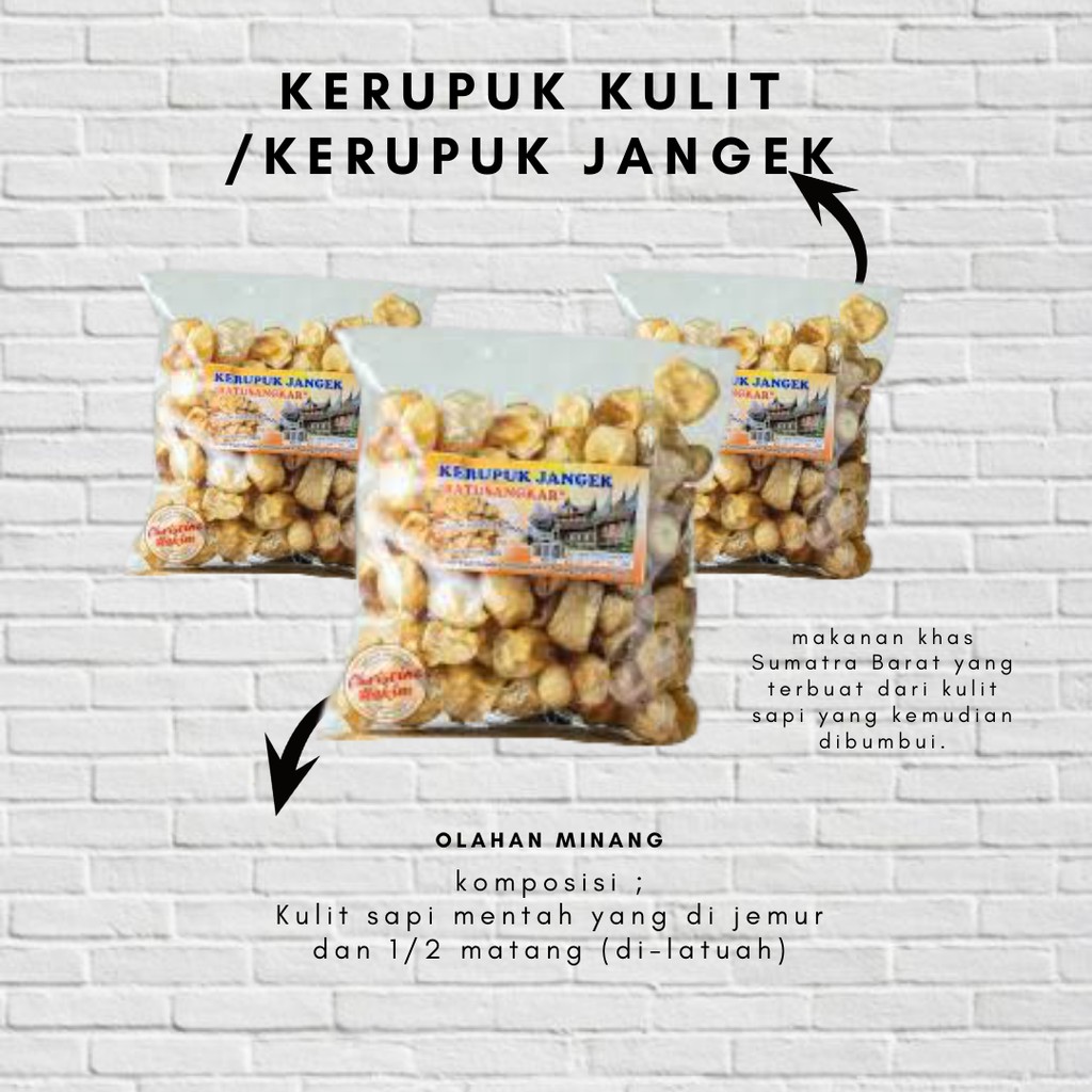 Kerupuk Jangek / Kerupuk Kulit Mentah Padang