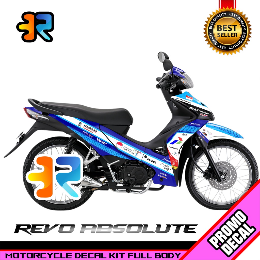 Decal Motor Revo Absolute Desain Mandalika Sticker Full Body