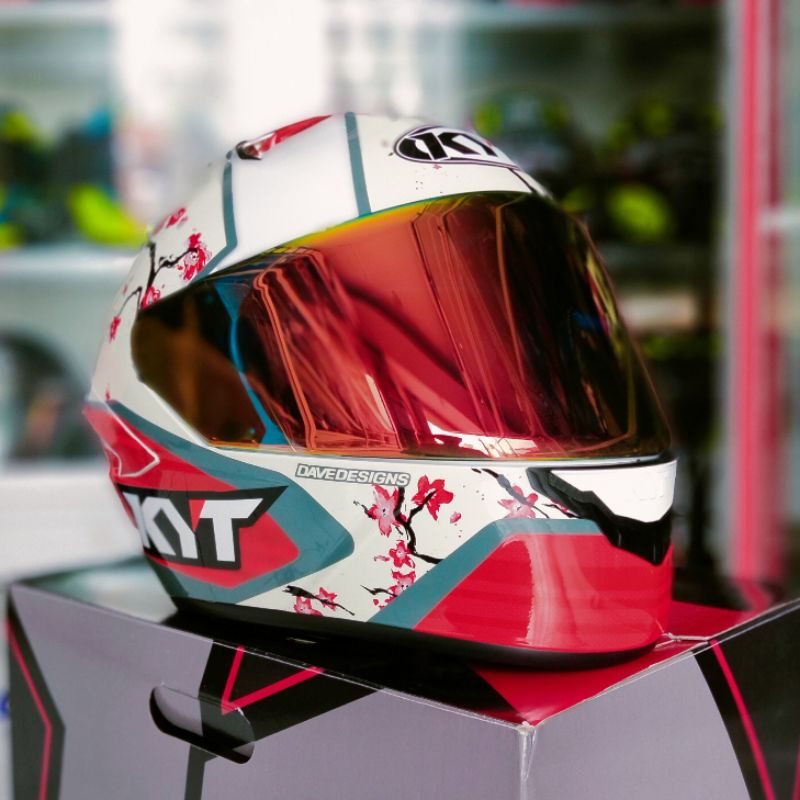 KYT NFR XAVI SAKURA IRIDIUM RED PAKET GANTENG IRIDIUM NFR VISOR NFR