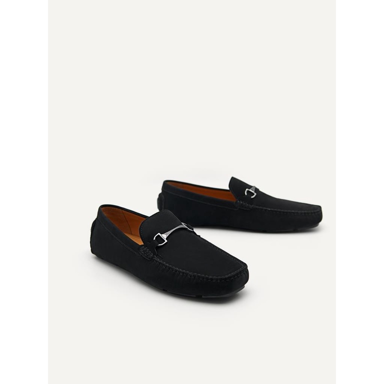 PM167 SEPATU PANSUS PEDRO PRIA ORIGINAL LOAFER KULIT BRANDED HITAM