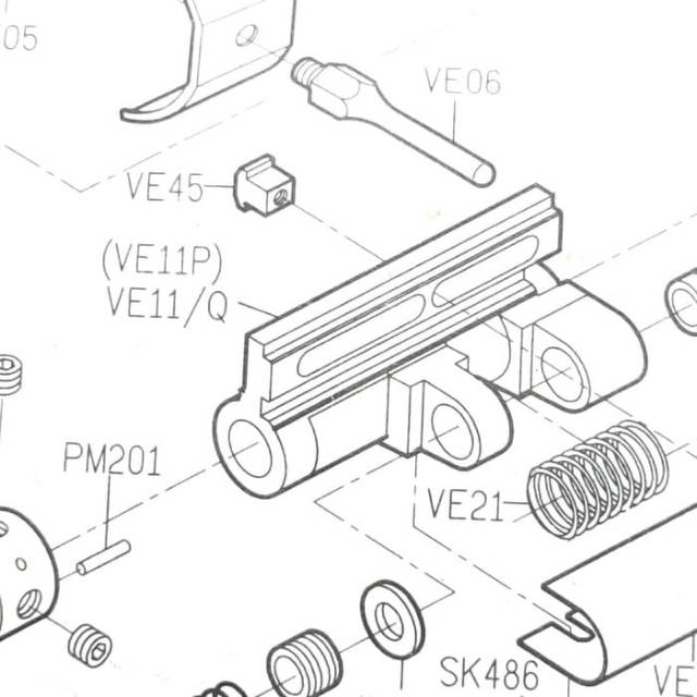 Dudukan Looper VE-11QE Asli Siruba Mesin Jahit Karet Siruba VC008 12 Jarum