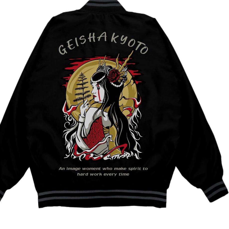 Terjangkau - JAKET BOMBER SUKAJAN YIN YANG BLACK EDITION