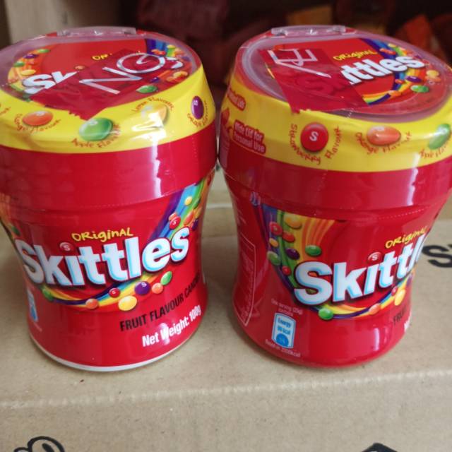 

skittles candy bottle original 100 gram EXP JUNI 2026