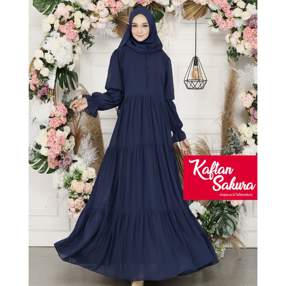 Gamis Wanita Busui Muslimah terbaru untuk Pesta Kondangan LEbaran 2022 Syar'i bahan cerutty babydoll premium mewah