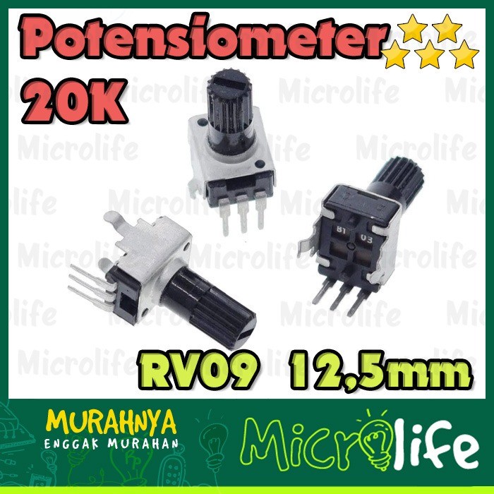 Potensio 20K RV09 Potensiometer 12.5mm