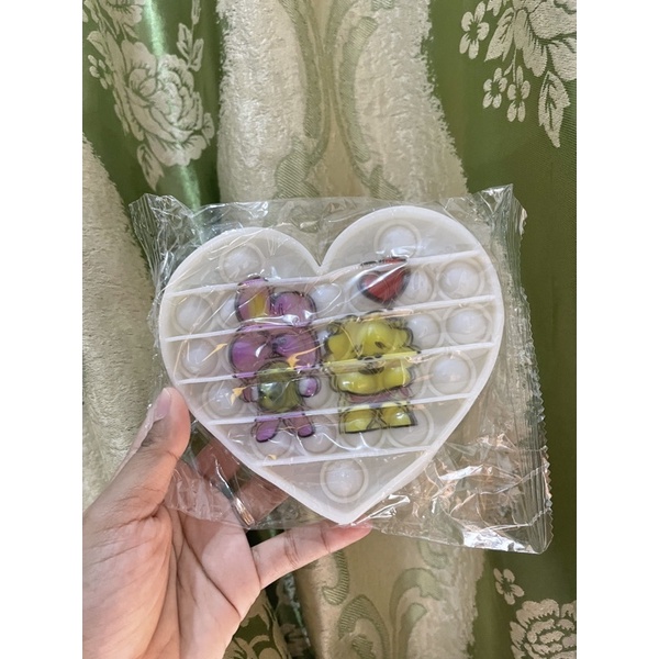 POP IT Rainbow karakter BT21 ice cream mobil dino - Hadiah kado Mainan Anak-BT21 Love