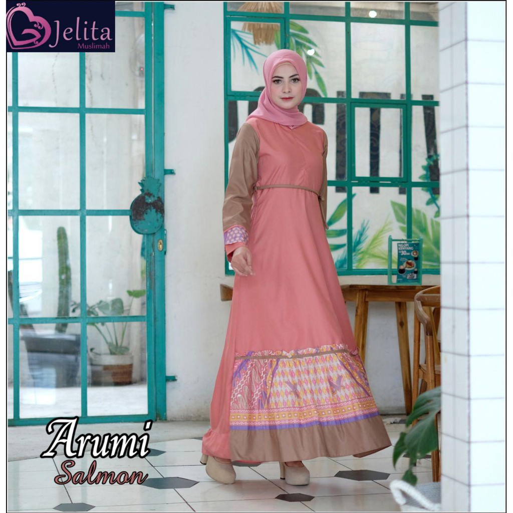 GAMIS ARUMI DRESS JELITA MUSLIMAH FASHION MUSLIM