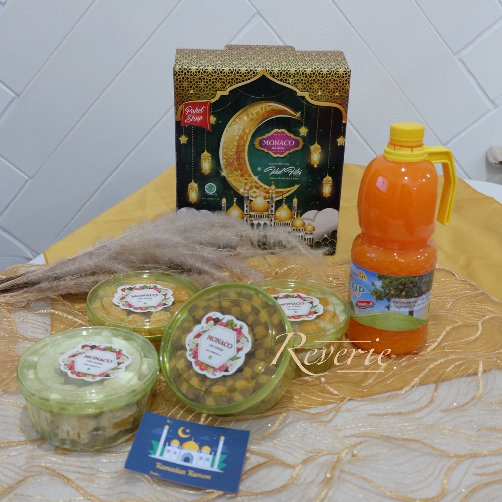 

MONACO PAKET KUE KERING DAN SIRUP HAMPERS PARCEL IDUL FITRI LEBARAN RAMADHAN EID
