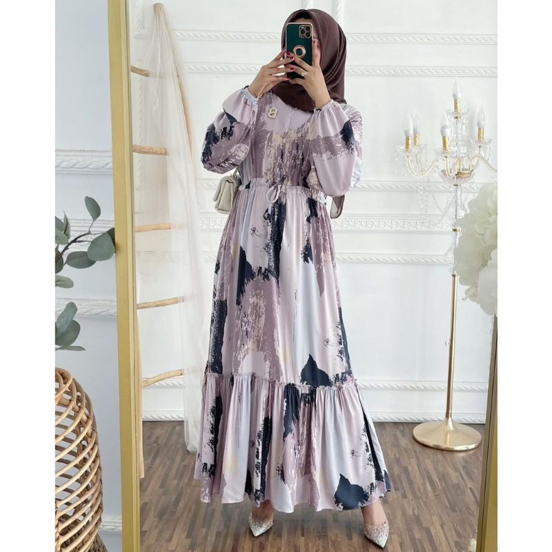 GAMIS RAYON BUSUI HOME DRESS HOMEWEAR WANITA