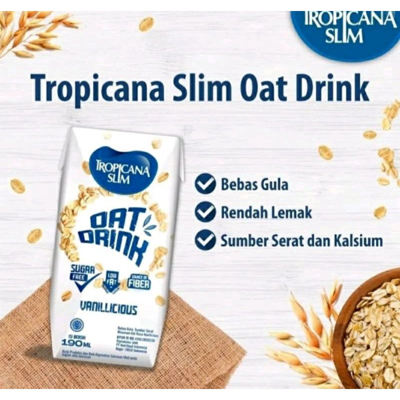 

Tropicana Slim Out Drink Vanilicious 190ml minuman out bebas gula