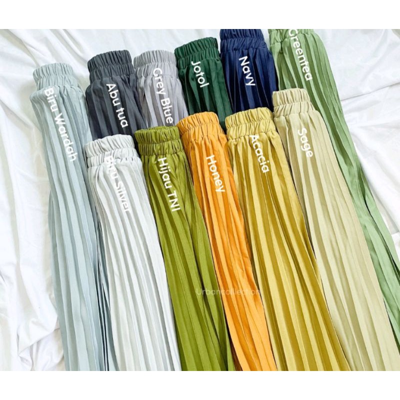 CELANA KULOT PLISKET PREMIUM 100% / KULOT PLISKET CELANA PREMIUM