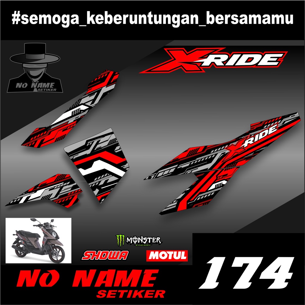 Striping X Ride(174)2013 2014 2015 2016 2017 2018 2019 stiker stricker setiker