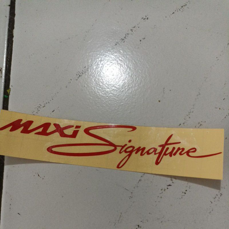 sticker cuting maxi signature (A4)