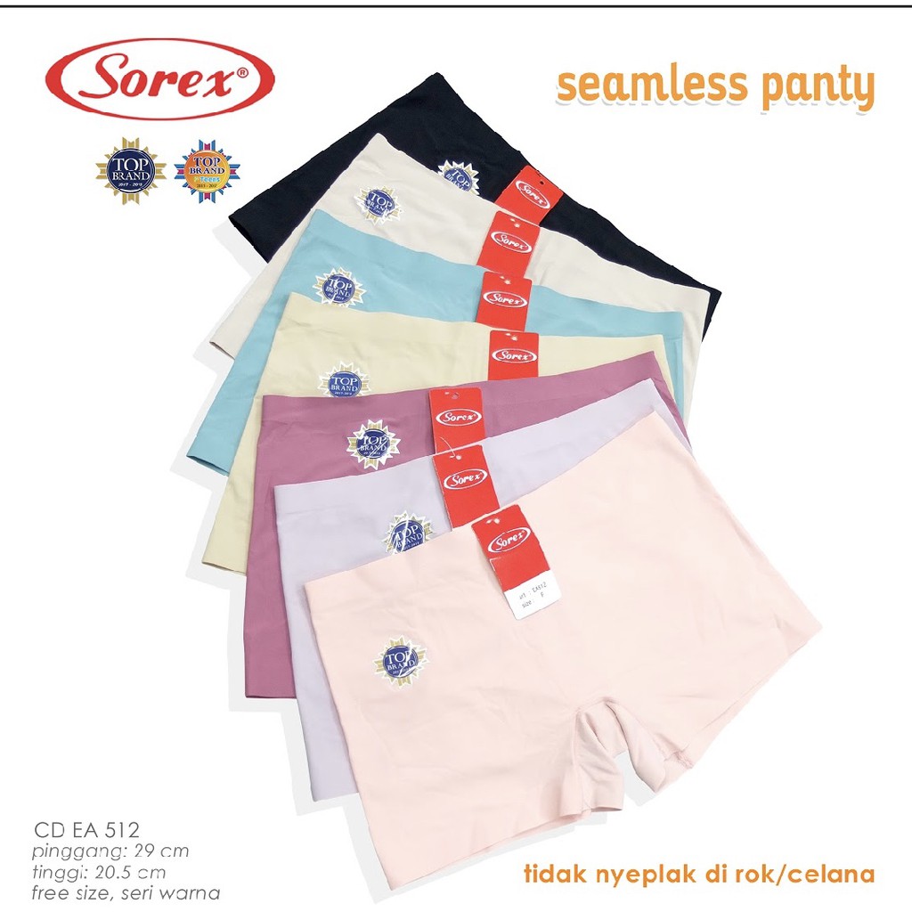 SOREX CD BOXER SEAMLESS ANTI NYEPLAK SOREX EA512 TANPA JAHITAN , SOFIE 33688