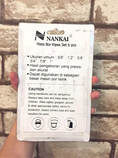 Mata Bor Kipas Set 6pcs Mata Bor Kayu Nankai