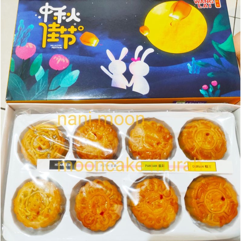 

Wanglai 4 rasa isi 8 mini kue bulan mooncake harga grosir