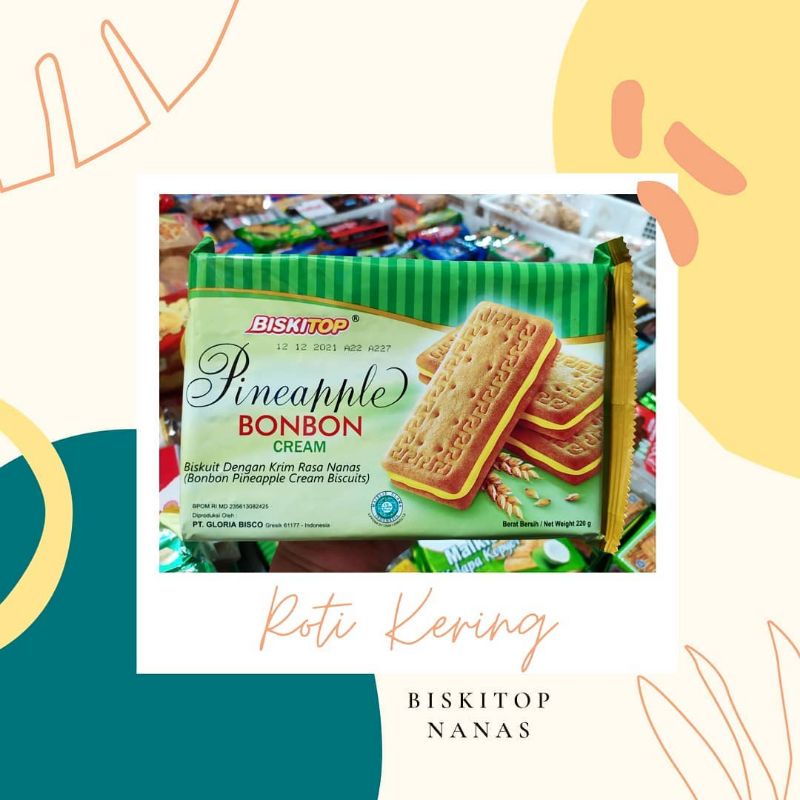 

[PAKET HEMAT] ROTI KERING BISKITOP BONBON - PINEAPPLE - DURIAN - VANILLA - COKELAT